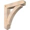 Ekena Millwork Thorton Arts and Crafts Smooth Bracket w/ Offset Brace, Douglas Fir, 7 1/2"W x 36"D x 36"H BKT0806X36X36THR03SDF - alternate 1